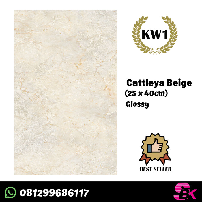 Jual Keramik  Dinding 25x40  Cattleya Beige Jakarta Timur 