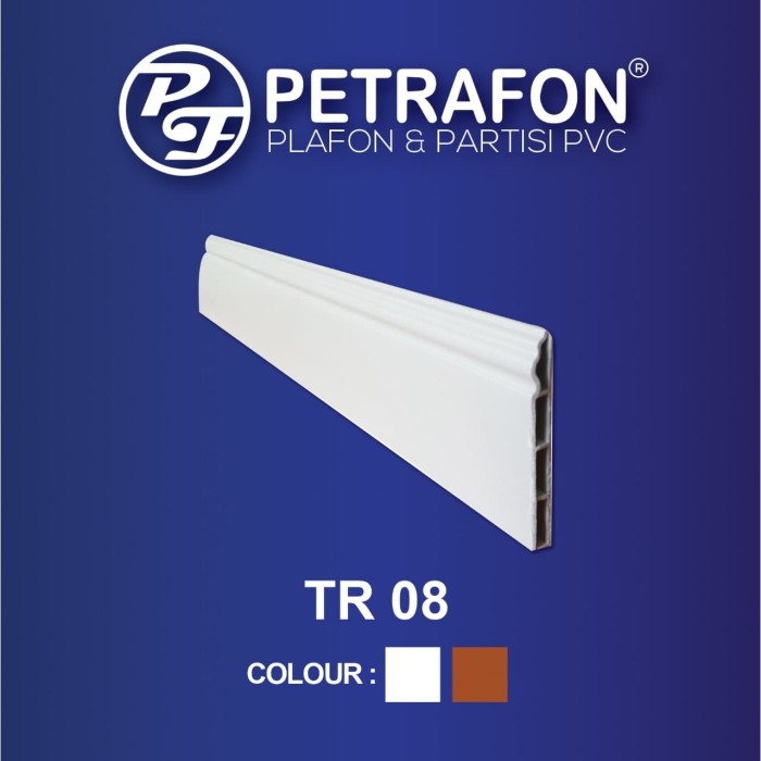 Jual Plint Lantai PVC  Lis  Type TR 08 Lis  Finishing 