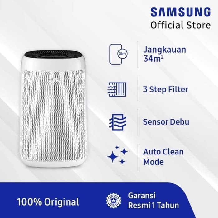 Jual SAMSUNG Air Purifier AX34R3020WW 34m2 Garansi Resmi AX3300 - Kota