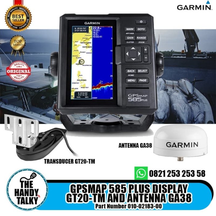 Jual GARMIN GPSMAP 585 PLUS WITH TRANSDUCER GT 20 CLEAR VU SKU 010