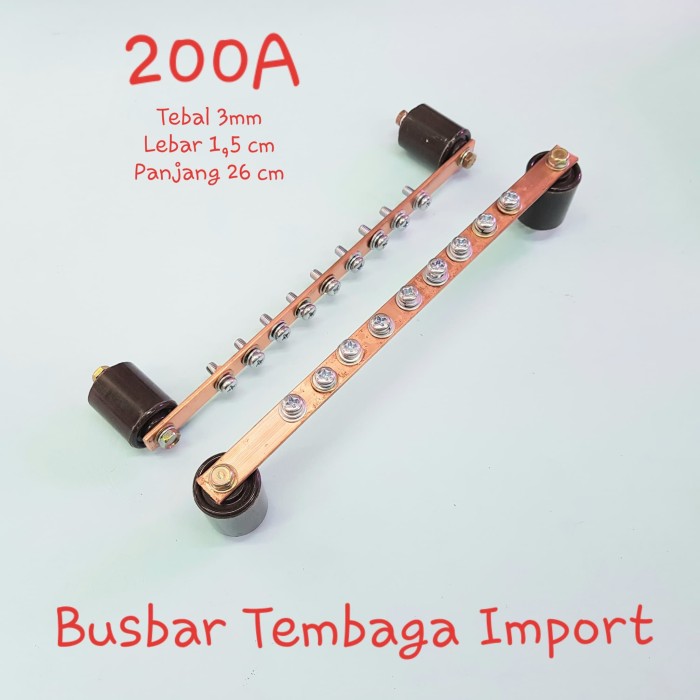Jual Busbar Tembaga Panel Busbar Power Road 3x15mmx26cm 200a Harga Satuan Jakarta Barat Mega Lighting Tokopedia
