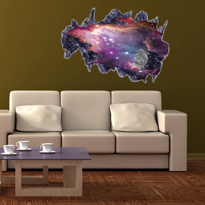 Jual 3d Meteorite Wall Sticker Removable Mural Decals Vinyl Art Living Jakarta Barat Like Home Id Tokopedia