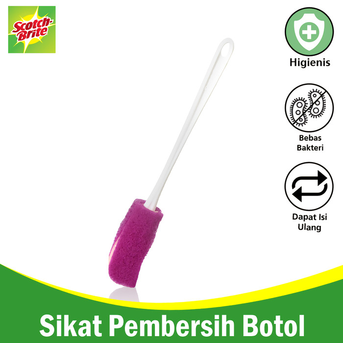 Jual 3M Scotch Brite Pembersih botol minum Sikat Botol 