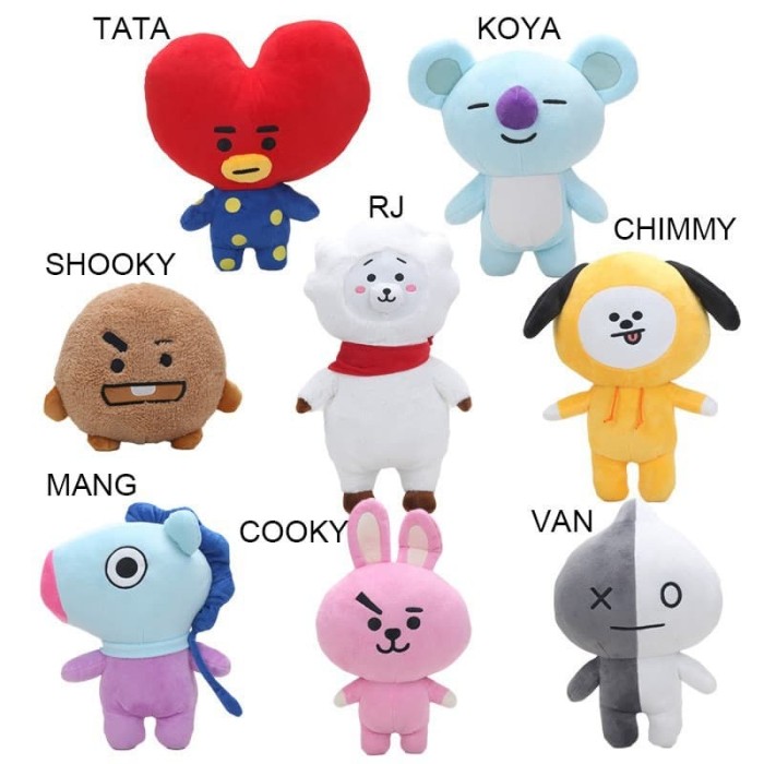 bts bt21 plushies