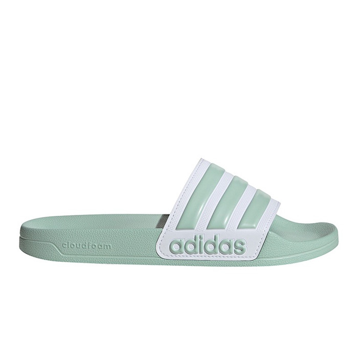 adilette green slides