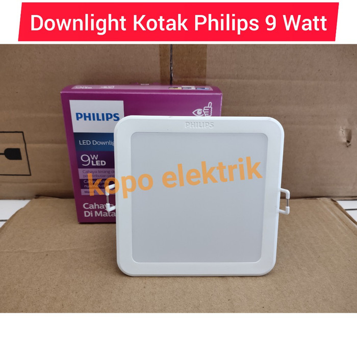  Jual  Lampu  Led  Downlight Philips  9 Watt Kotak  9w Kuning 