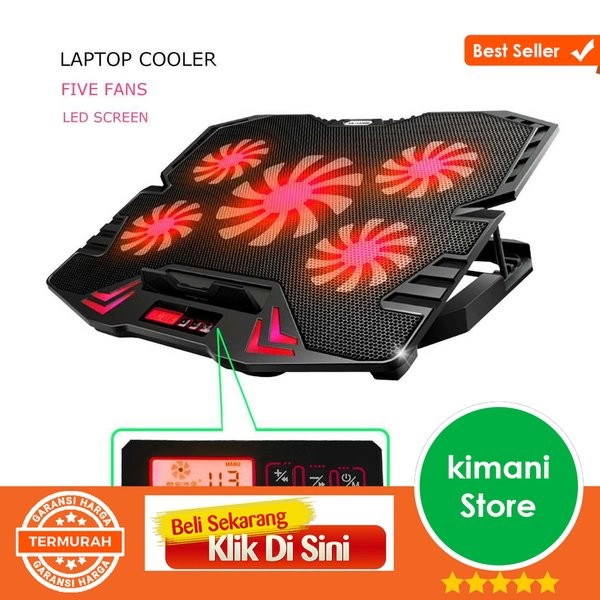 Foto Produk NAJU ICE FAN Cooling Pad Laptop 5 Kipas K5 Limited sparepart dari teguh wacana01