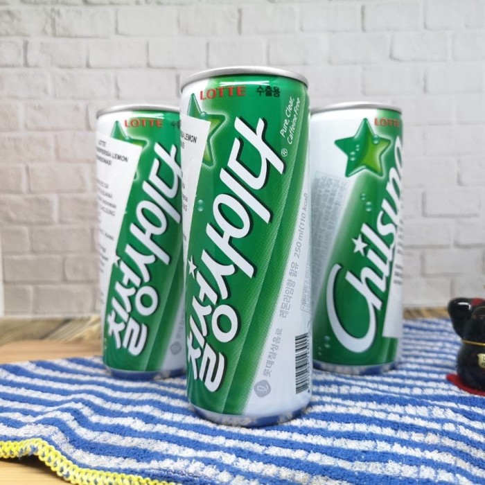 Jual LOTTE CILSUNG CIDER MINUMAN KALENG KOREA SODA DENGAN KESEGARAN