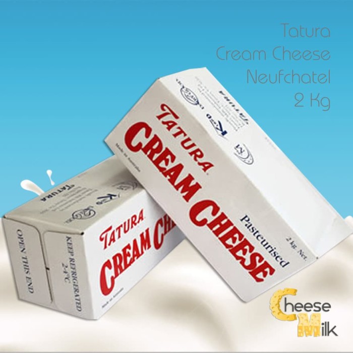 Jual Tatura Cream Cheese Neufchatel 2000 gr x 6 Kota Bandung Cheese