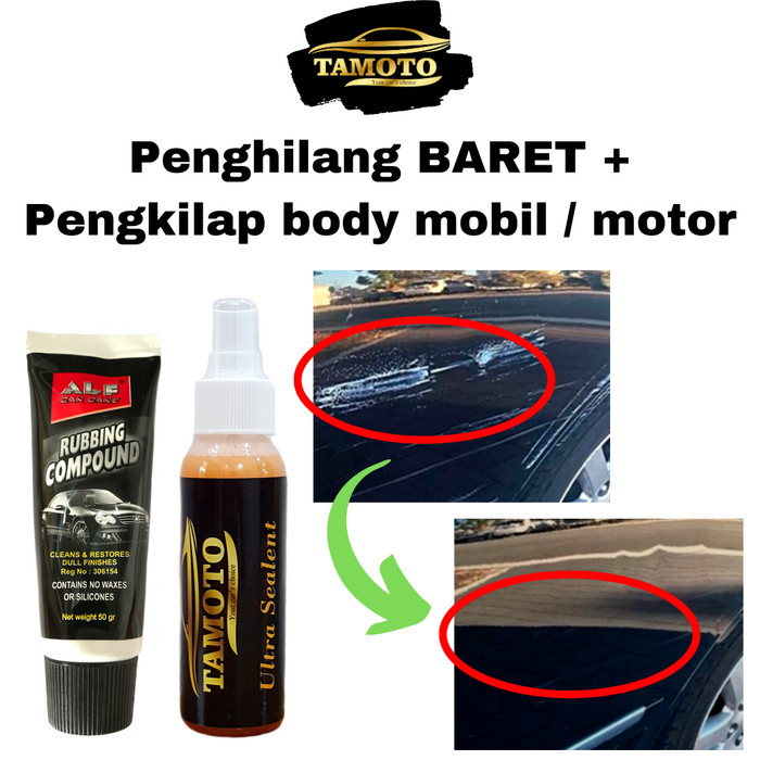 Jual Rubbing Compound / Kompon penghilang BARET / GORESAN body mobil