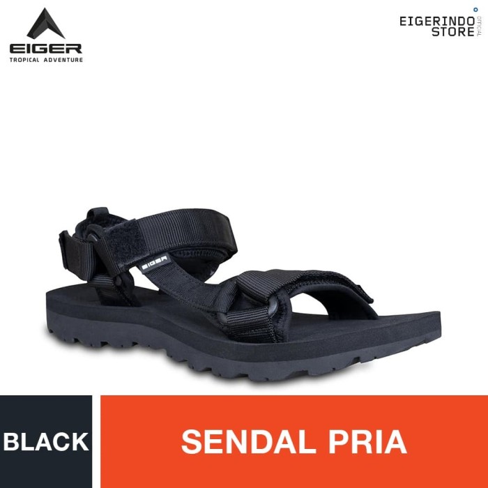 Jual Eiger  Tomahawk  Roll Strap Black Sandal  Black 45 