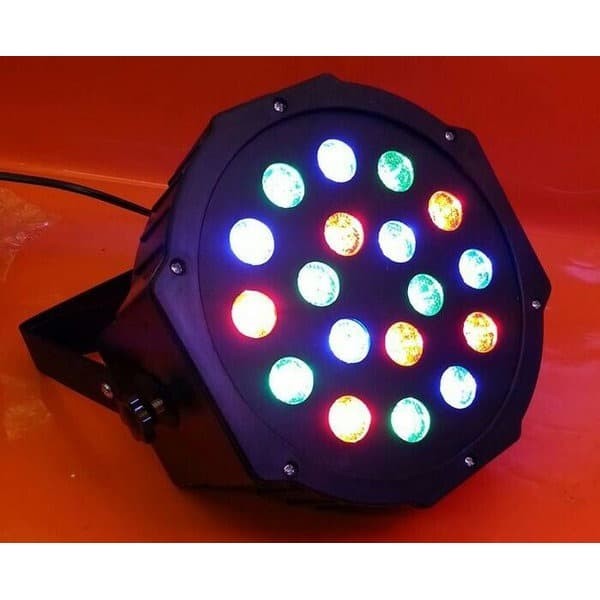 Jual LAMPU  SOROT  DISCO PANGGUNG LED PAR 18 LED warna warni 