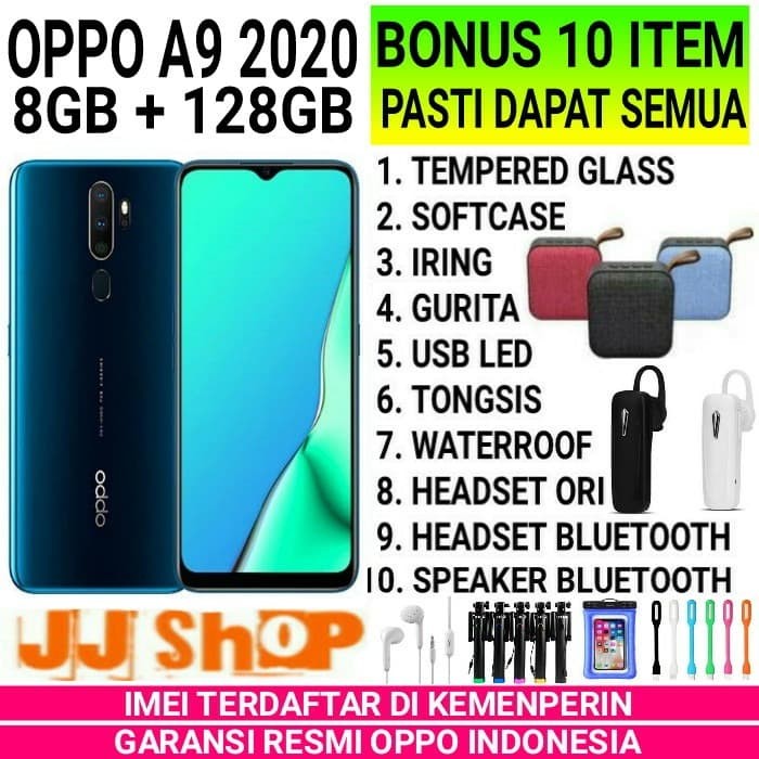 Jual OPPO A9 2020 8/128 RAM 8GB ROM 128GB GARANSI RESMI