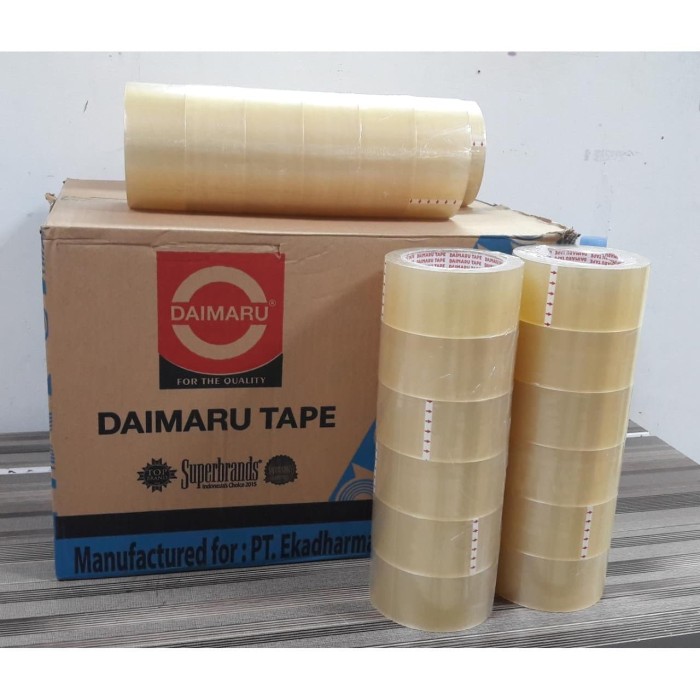 Jual Lakban Dai   maru Tape Isolasi Bening 2 inch x 90 Yard