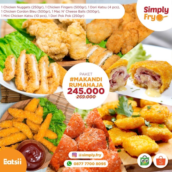 Jual Paket #makandirumahaja (Mix Chicken, Dori, Mac ...