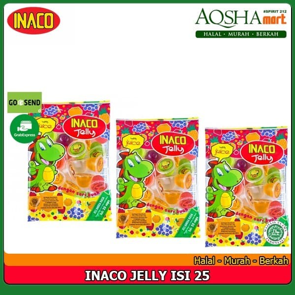 Jual JELLY INACO MINI JELY DENGAN JUICE NATA DE COCO INAKO ISI 25 PCS