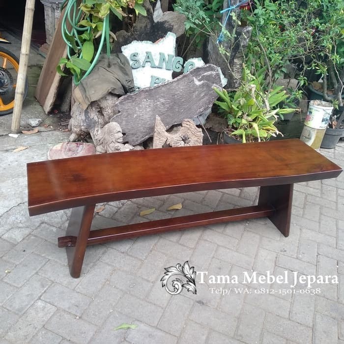 Jual Bangku Taman Kursi Taman Kayu Trembesi Solid Bangku Minimalis Terbaru Kab Jepara Tama Mebel Jepara Tokopedia