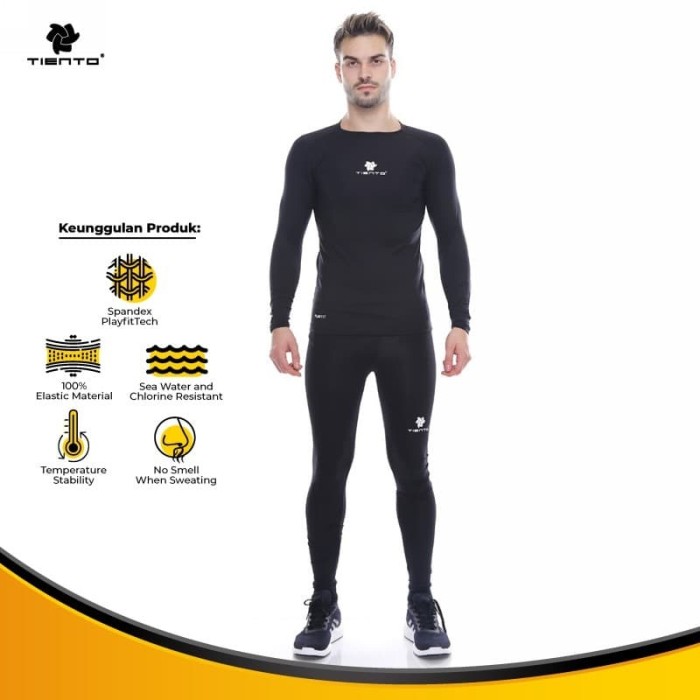 Promo Tiento Baselayer Manset  Long Sleeve Celana Legging 1 