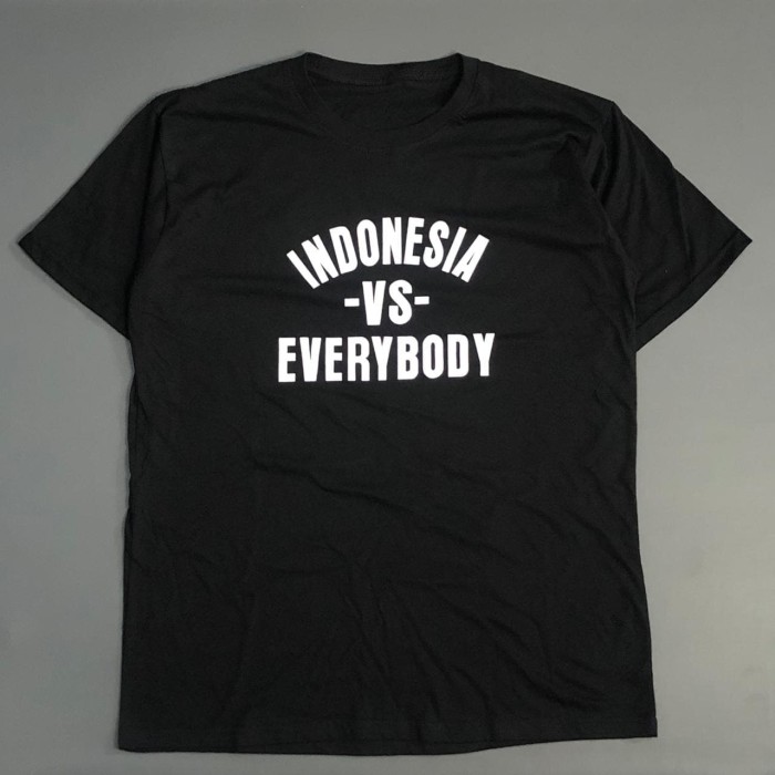 Jual Kaos  Baju Indonesia VS  Everybody Tulisan Murah Distro 