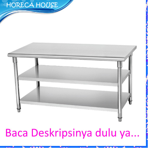 Jual Meja Dapur Stainless RWT-10C-2 Layer 100cm MUTU - Jakarta Bar   at