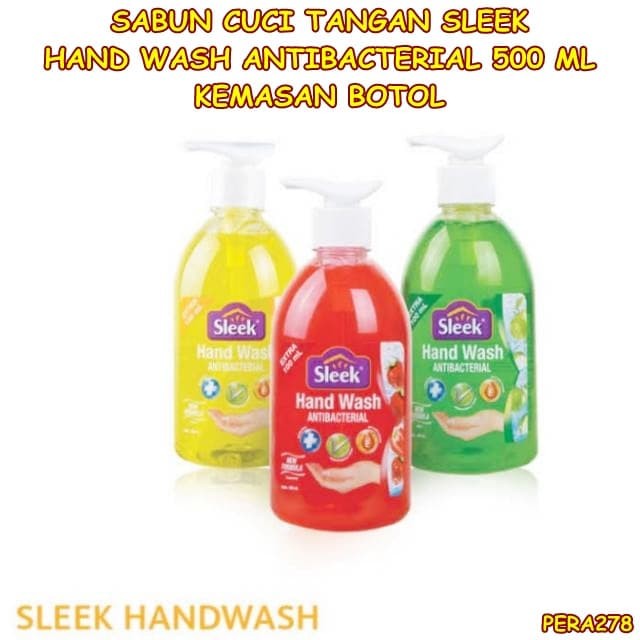 Jual PERA278 SABUN CUCI TANGAN SLEEK HAND    WASH 500 ML