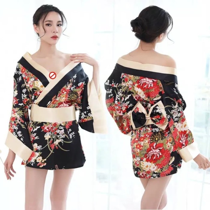 Jual Sexy Robe Lingerie Kimono  Murah  Baju  Tidur  Wanita 