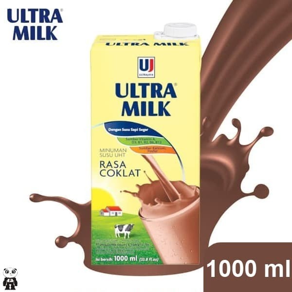 Jual Susu UHT Ultra Milk Coklat 1 Liter Ultramilk Cokelat 