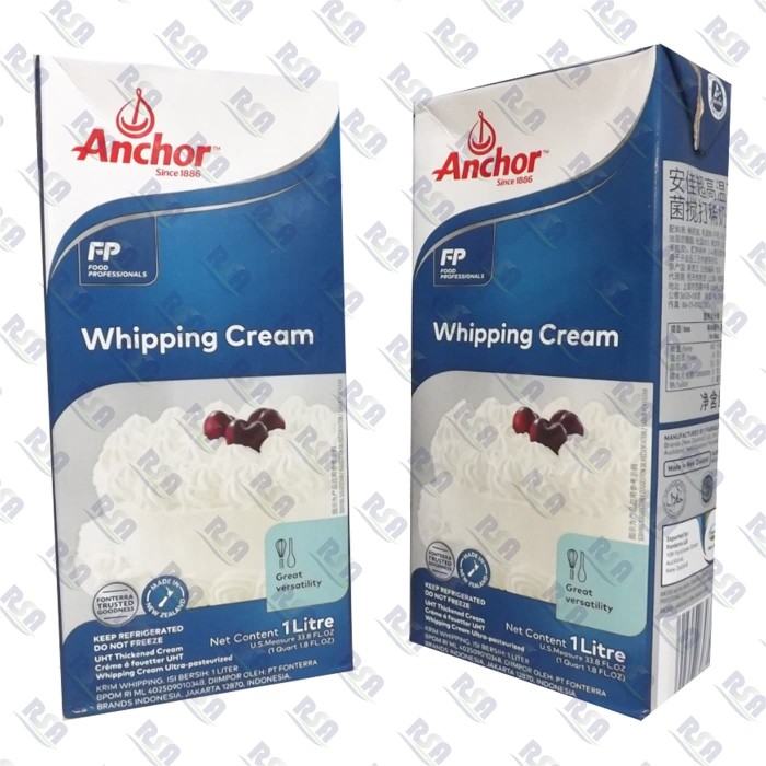 Jual Whipping Cream Anchor 1 Liter Import dari New Zealand Jakarta