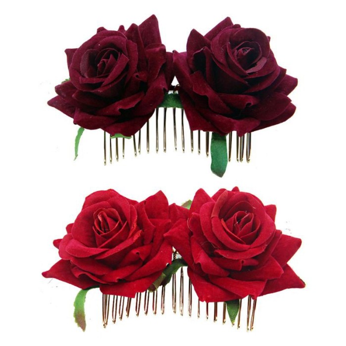 hair clip rose