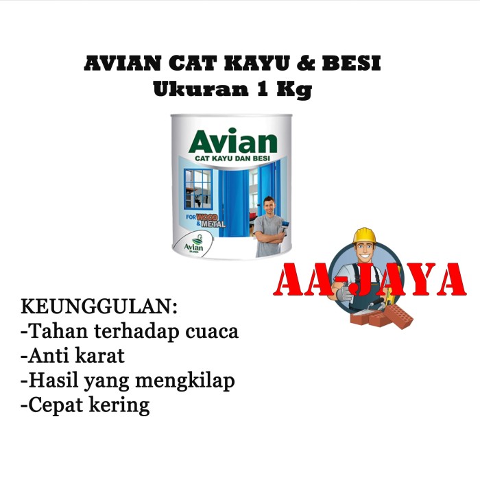 Jual Cat  Minyak Kayu  dan Besi Avian  Ukuran 1  Kg  Kota 