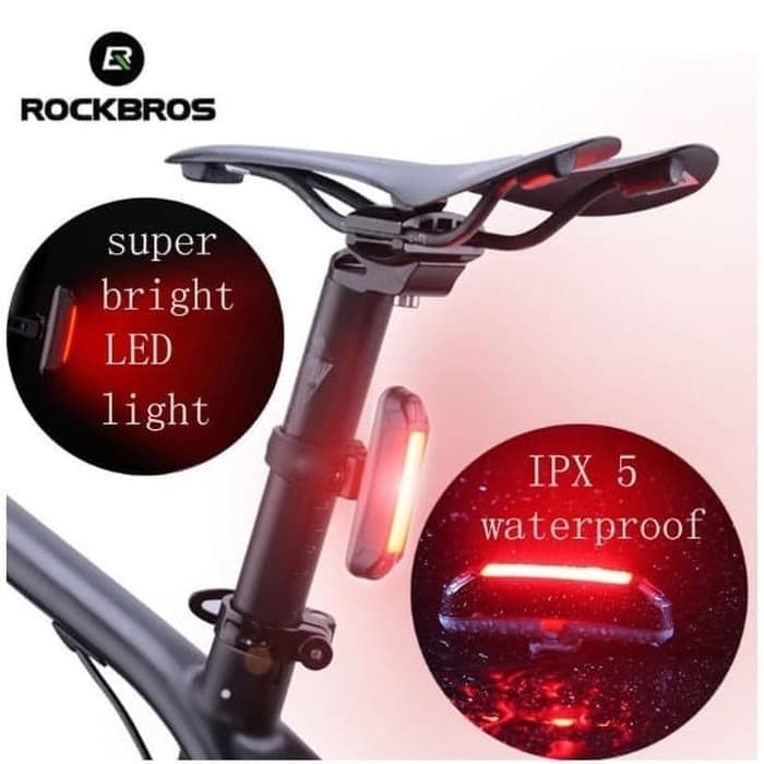 Jual Rockbros  Lampu  Sepeda  Belakang  Taillight LED USB 