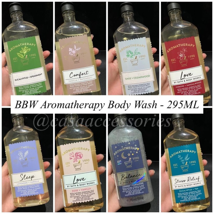 aromatherapy shower gel