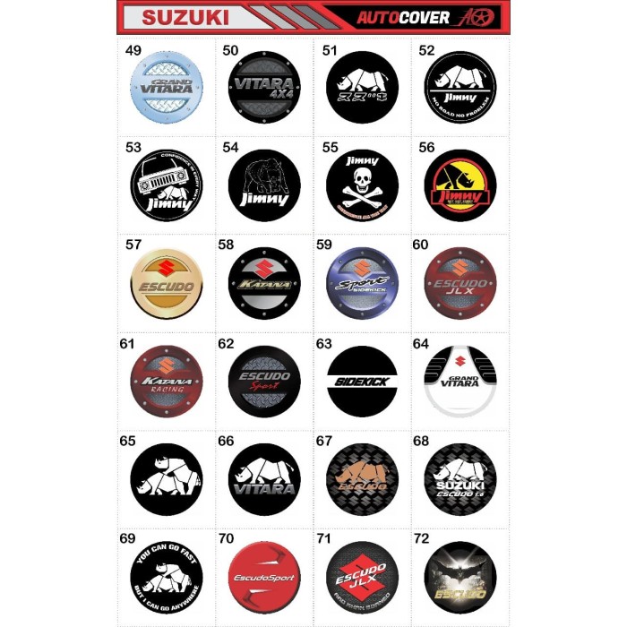 Jual Cover Ban / Sarung tutup ban mobil serep suzuki