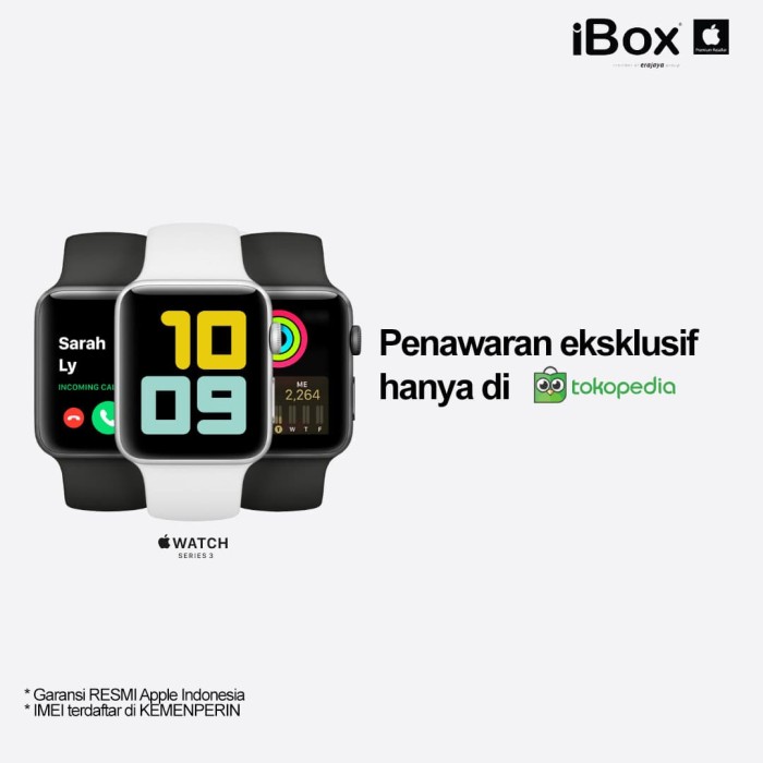 harga apple watch series 3 38mm di ibox