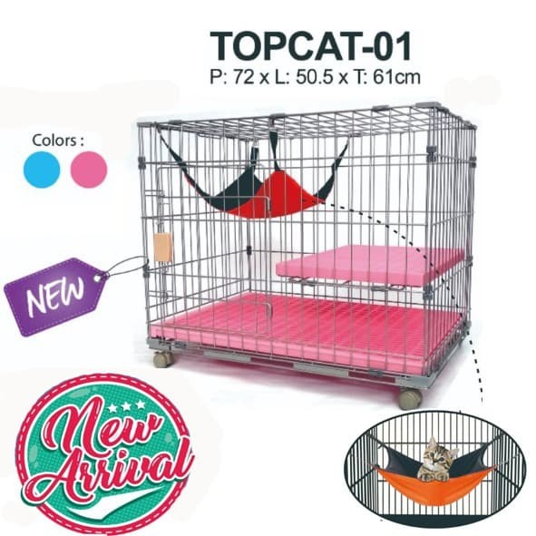 Jual Kandang Kucing 2 Lantai TOPCAT01 Kota Surabaya