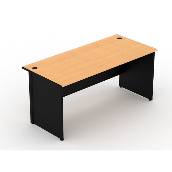 Jual MEJA  KANTOR  UNO 160 CM TANPA LACI BEECH GREY  Kab  Jual MEJA  KANTOR  UNO 160 CM TANPA LACI BEECH GREY  Kab