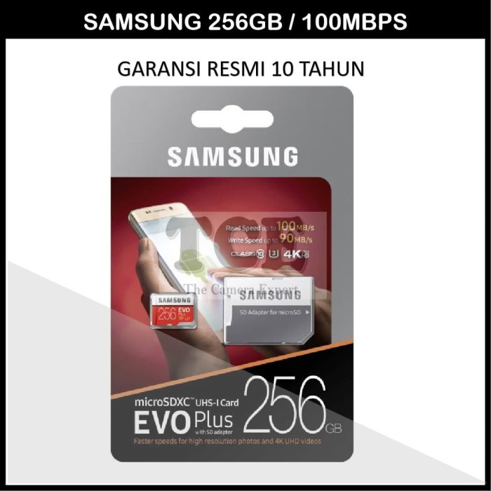 Jual Original Samsung EVO Plus MicroSD 256 GB Micro SD 256GB Garansi