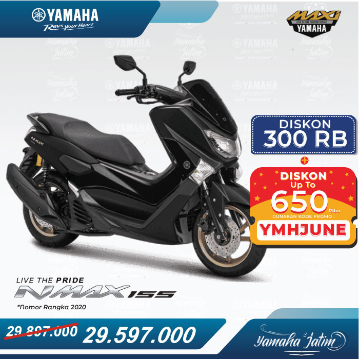 Jual Sepeda  Motor Yamaha NMAX  155 Non ABS Surabaya Hitam 