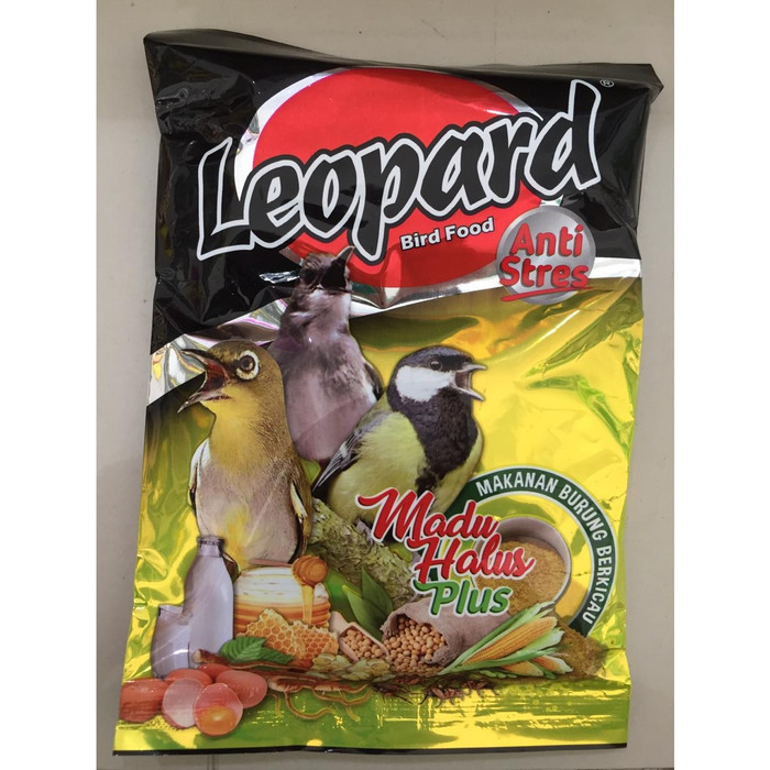 Makanan Pakan Burung Leopard Anti Stress Madu Halus Plus
