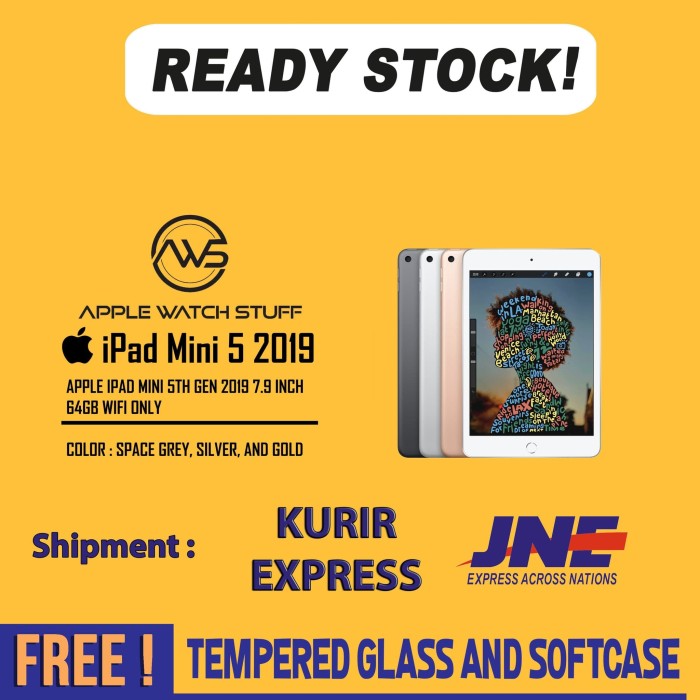 Jual Apple iPad Mini 5 2019 7.9 Inch 64gb Wifi Only -    Gold