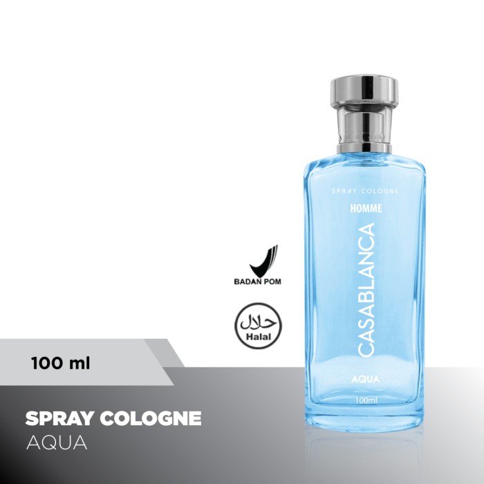 Parfum Casablanca Spray Cologne GLASS Homme Blue (Aqua) 100ml - Jakarta