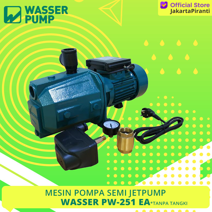 Jual Pompa Semi Jetpump 250 Watt Wasser PW-251 EA Tanpa Tangki ...