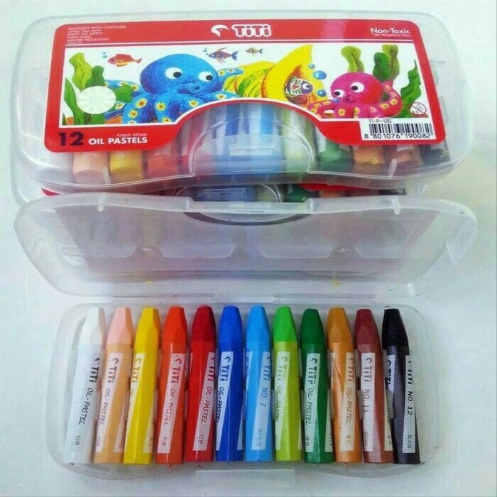 Jual Crayon Oil Pastels Titi Mini 12 Warna Kota Bandung HQ