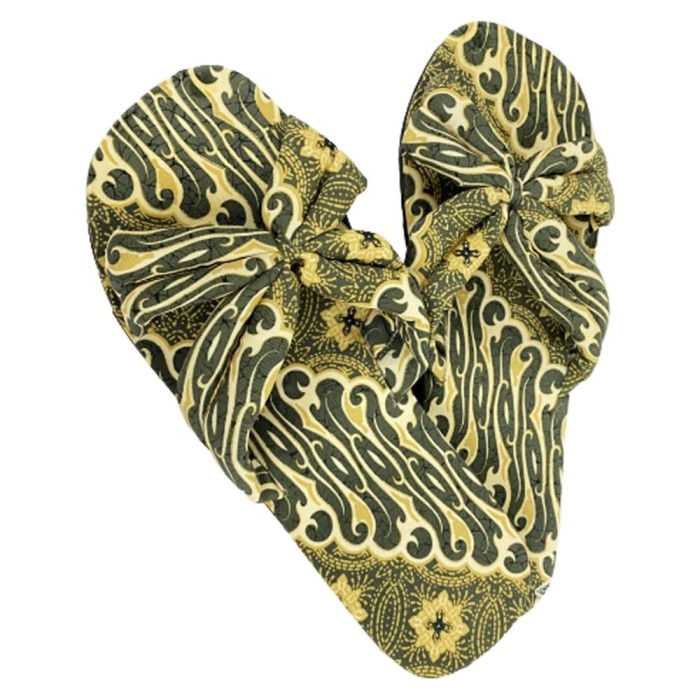 Jual Sandal Kain Batik  Warna Hijau  36 Batik  Hijau  