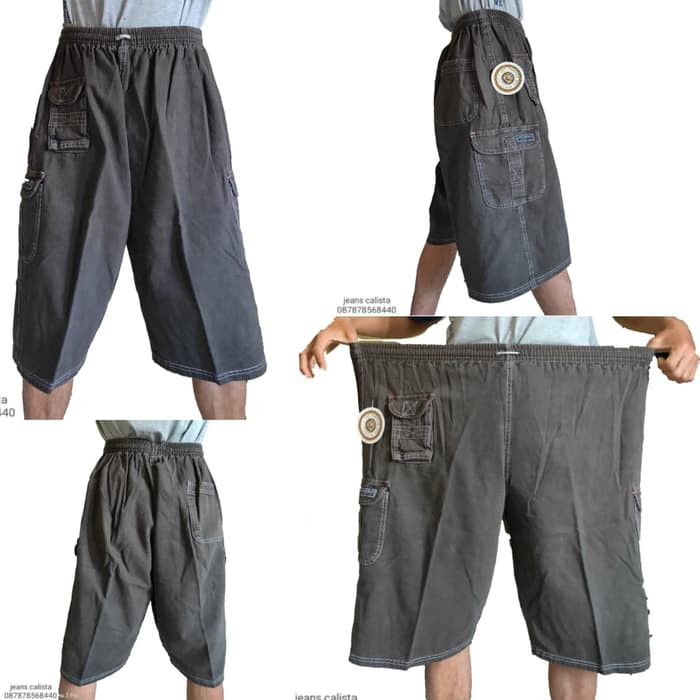 Jual JEANS Celana Kolor Pendek Jumbo Jeans Karet Pria Jual JEANS Celana Kolor Pendek Jumbo Jeans Karet Pria