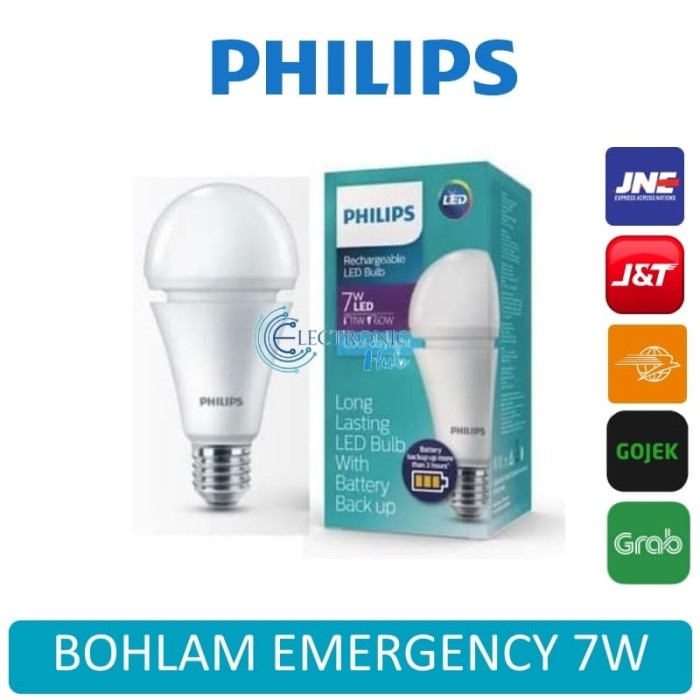 Jual Philips Lampu Emergency Lamp Rechargeable LedBulb 7W ...