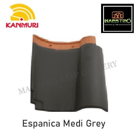 Jual KANMURI Genteng Keramik Espanica  Medi Grey Jakarta 