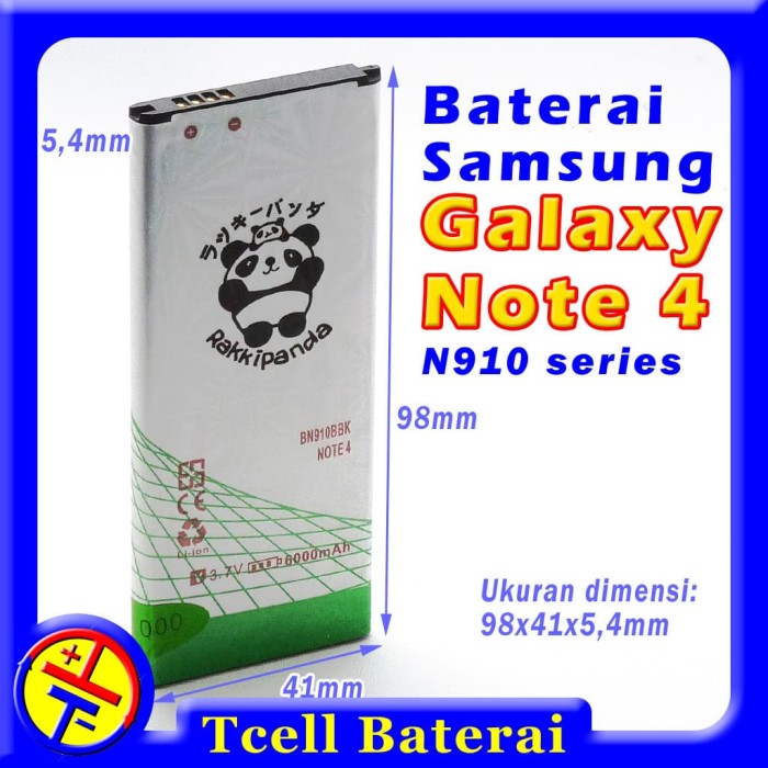 Jual Baterai Samsung Galaxy Note 4 N910 Rakkipanda Batre