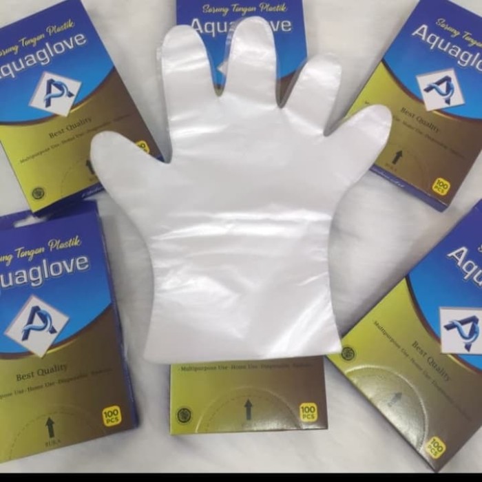 Jual sarung tangan plastik/hand gloves 1pack isi 100 Jakarta Pusat