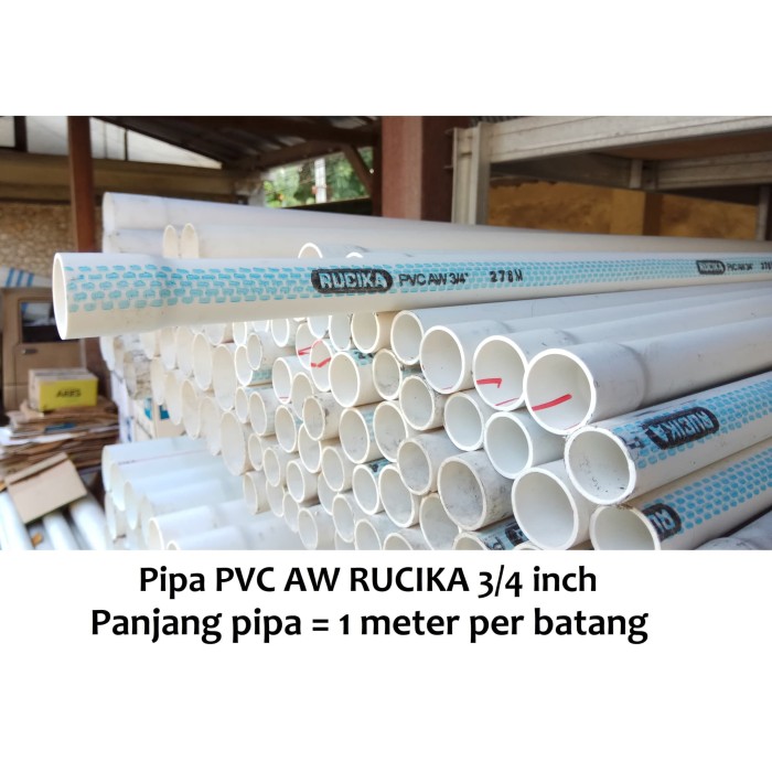 Jual Pipa Pvc Rucika Aw Putih 3 4 Inch Panjang 1 Meter Per Batang Kab Badung Wiriya Store Tokopedia